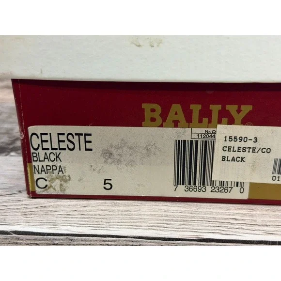 Bally Celeste Ballerina Women Flat Shoes Black Made in Italy Size 5 - Picture 13 of 13